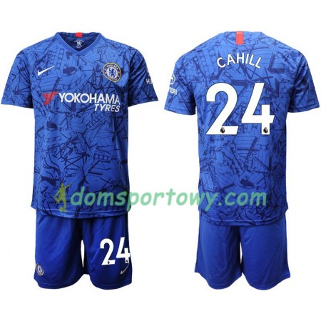 Koszulka Chelsea Cahill 24 Dziecięcy Domowe Koszulki Piłkarskie 2019-2020 Krótki Rękaw